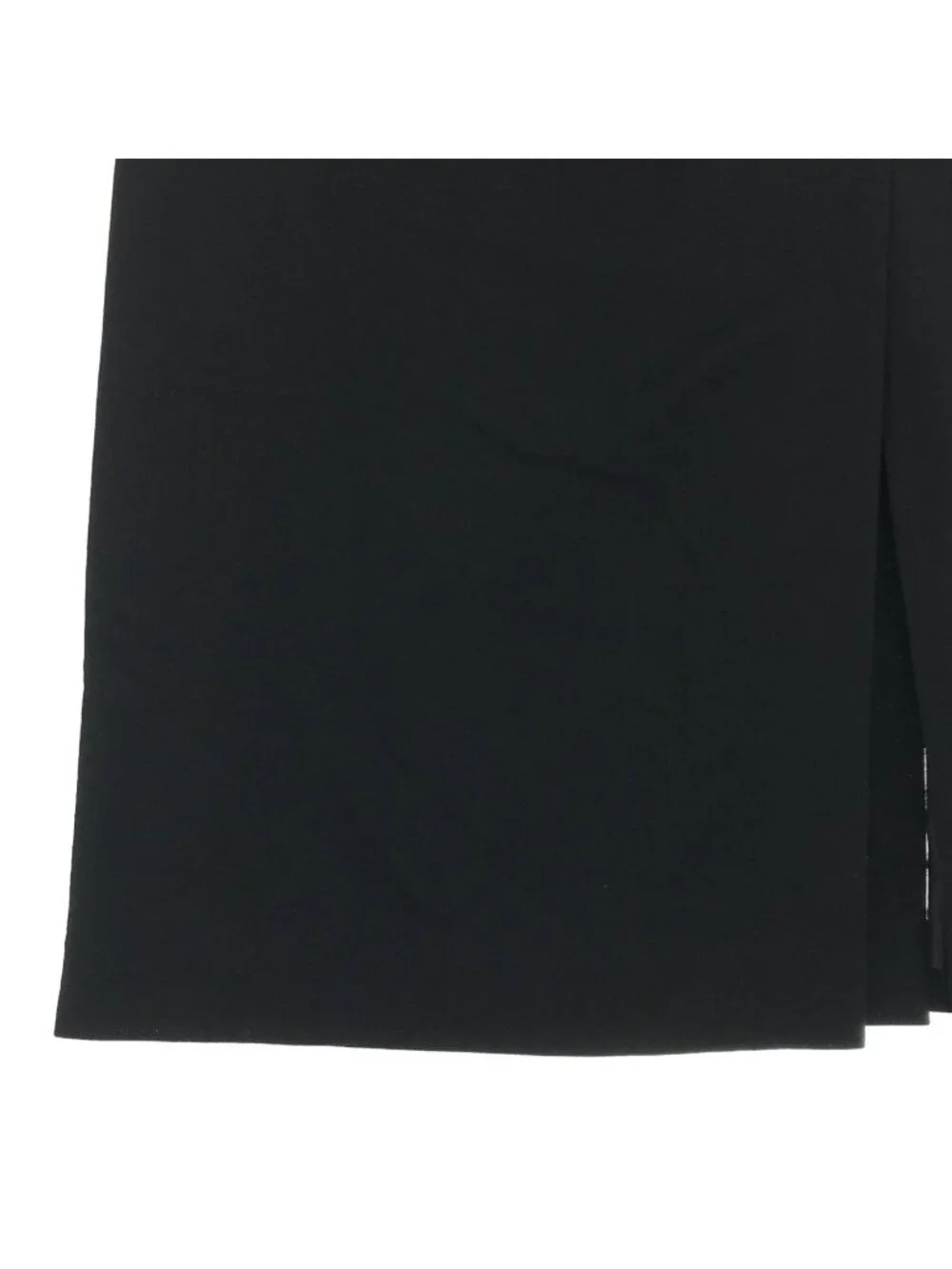 Chanel Wool CC Logo Button Long Skirt Black 38